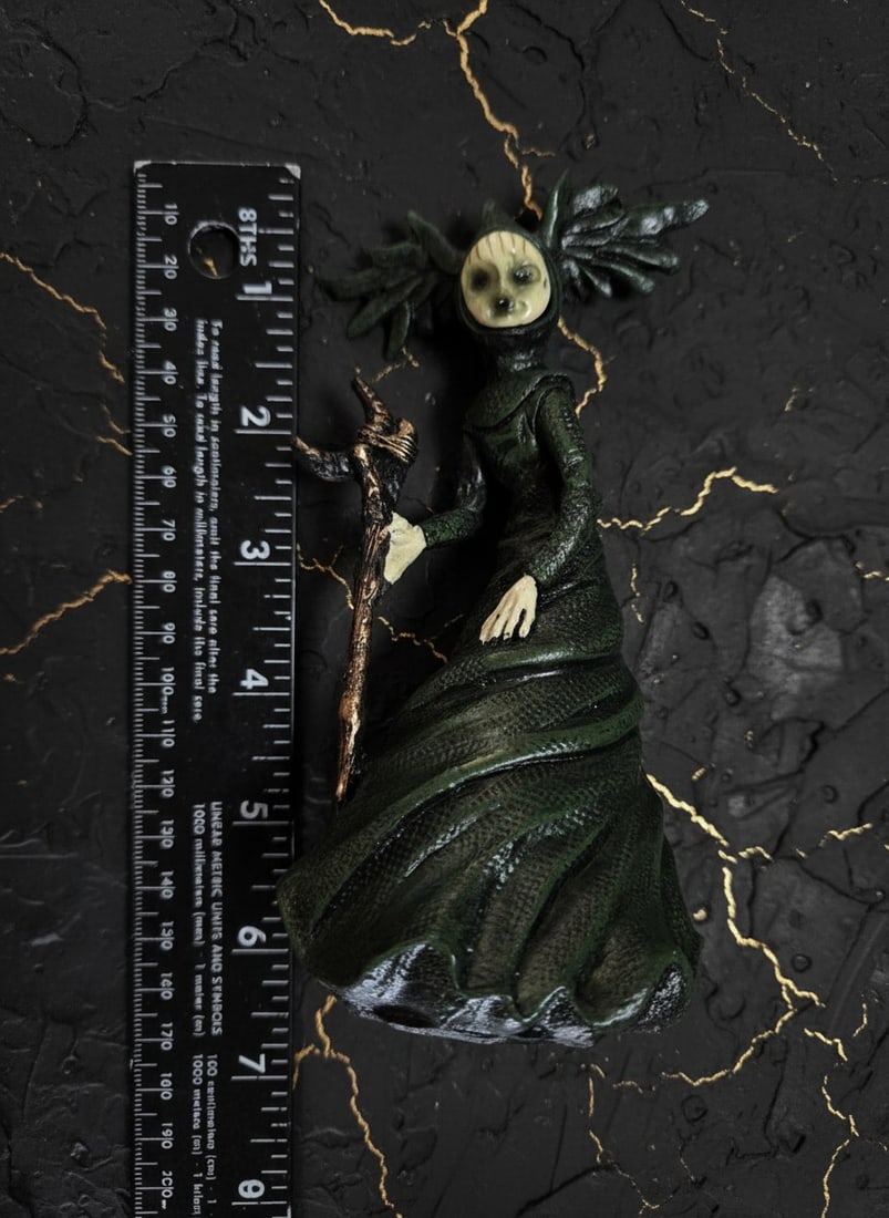 6" Mystical Forest Witch Figurine Enchanted Garden Wicked Statue Polyresin - 4