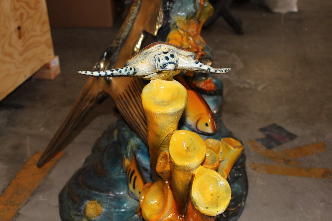Large Sailfish Bronze Statue - Size: 38"L x 24"W x 67"H. - 8