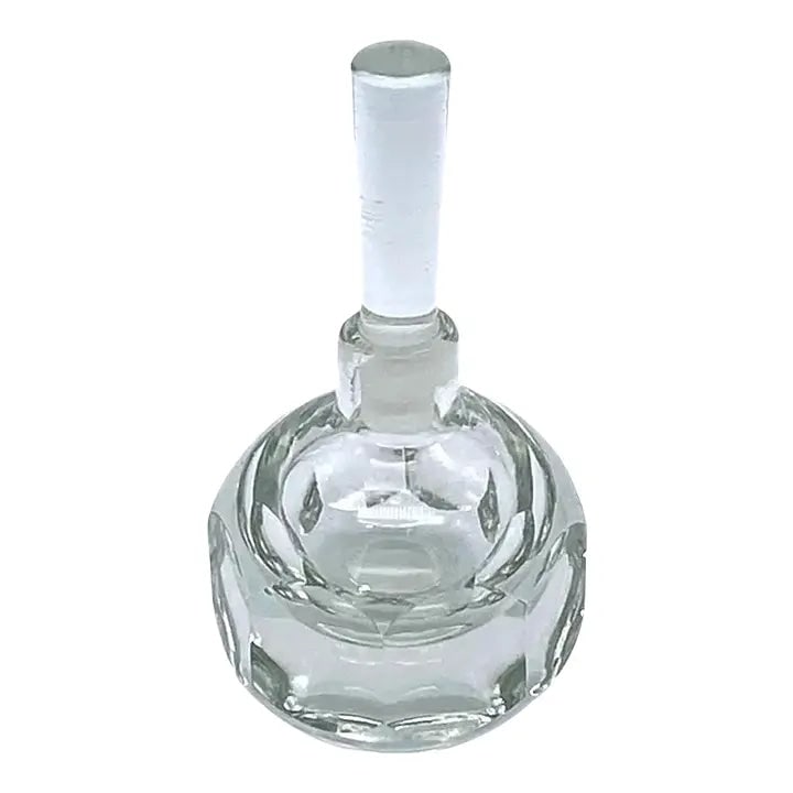 Scandinavia Style Crystal Perfume Bottle: This is a Scandinvian style clean cut crystal perfume bottle with stopper. Dimensions: 2 x 2 x 4.25 inch Reserve: $45.00 Shipping: Domestic: Flat-rate of $14.00 to anywhere within the contiguous U.S. 