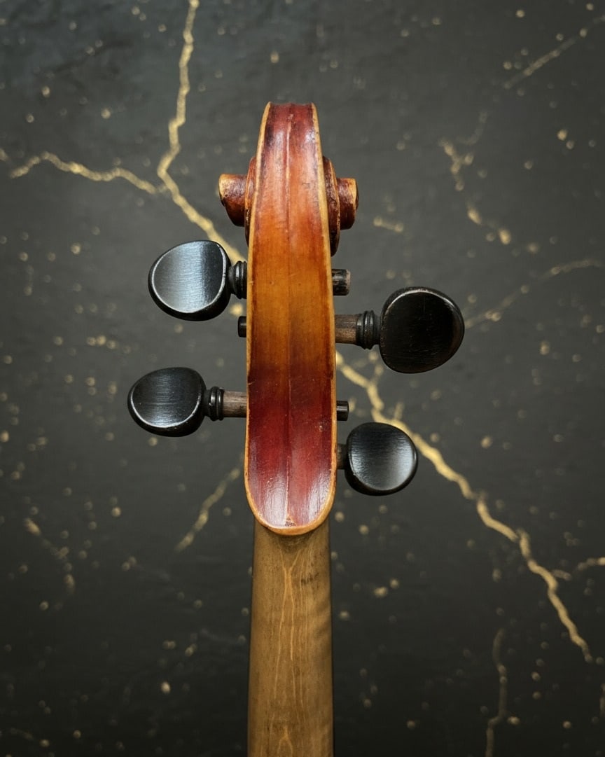 Vintage Czecho-Slovakian Stradivarius Model Violin Antique String Instrument - 14