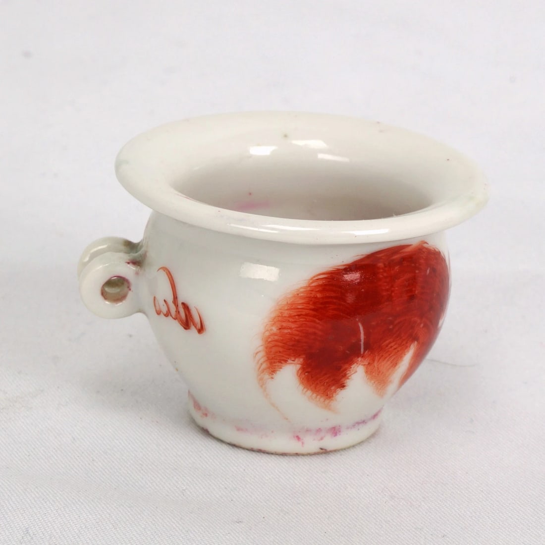 Pair Chinese Porcelain Cage Bird Feeders - 5