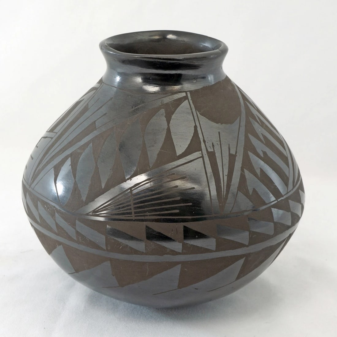 Vintage Black Mata Ortiz Pot Monce Hndz - 3