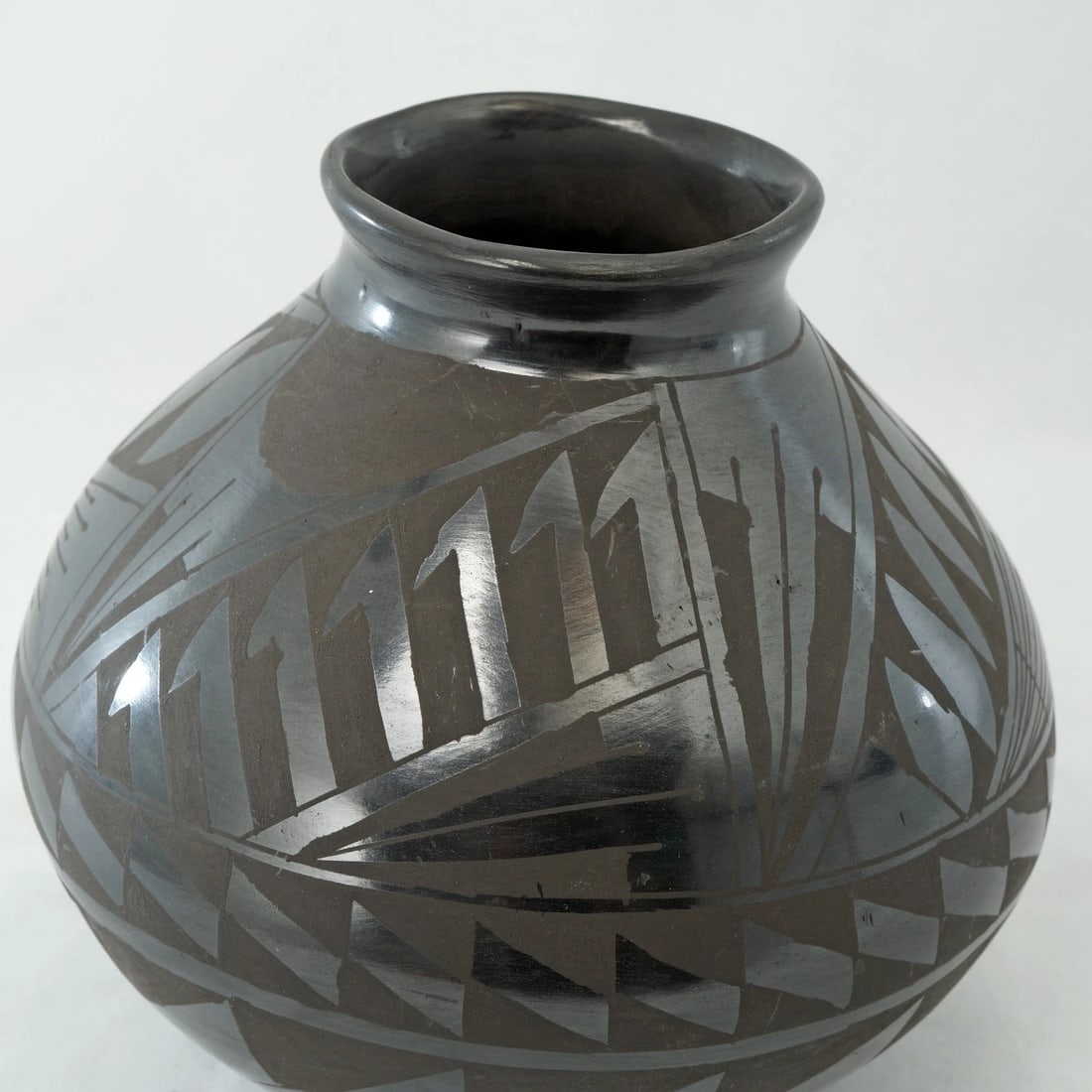 Vintage Black Mata Ortiz Pot Monce Hndz - 4