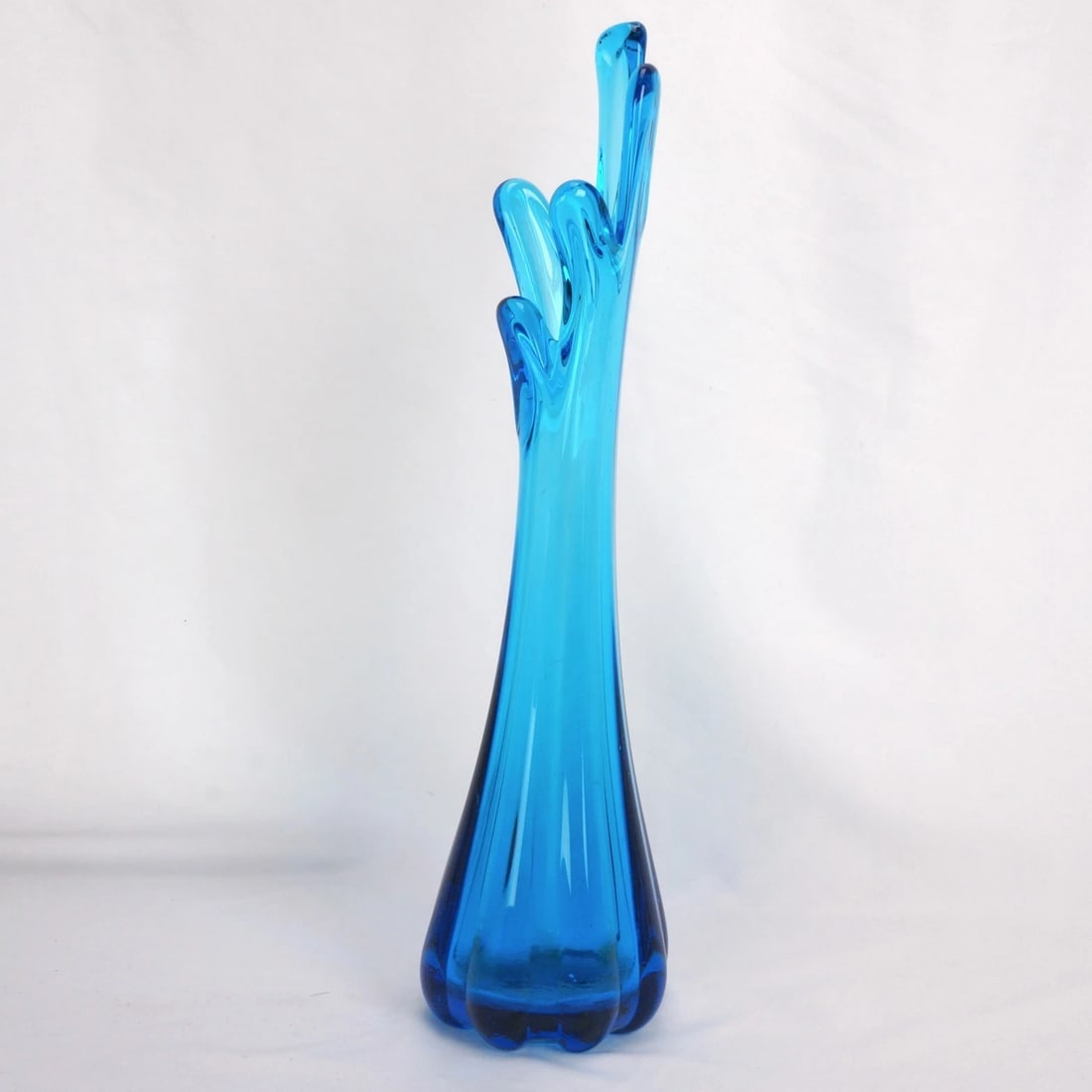 MCM Swung Vase 5 Fingers Sapphire Blue - 3