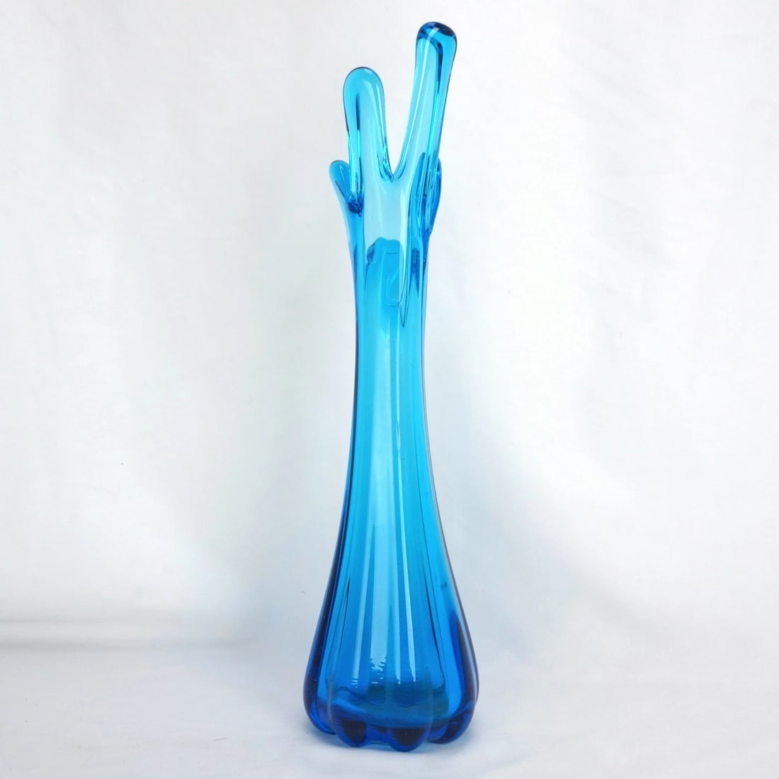 MCM Swung Vase 5 Fingers Sapphire Blue - 4