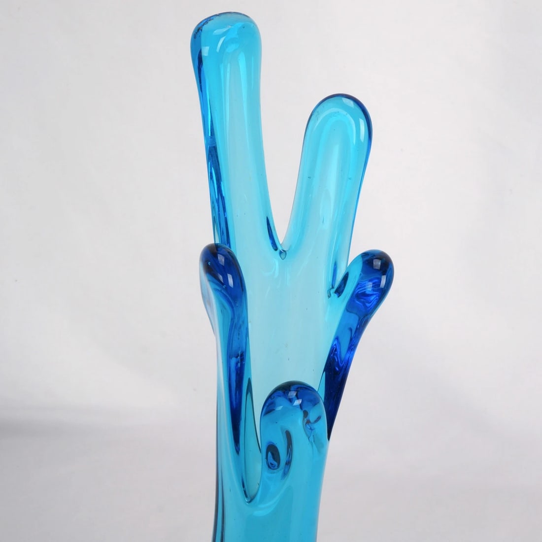 MCM Swung Vase 5 Fingers Sapphire Blue - 6