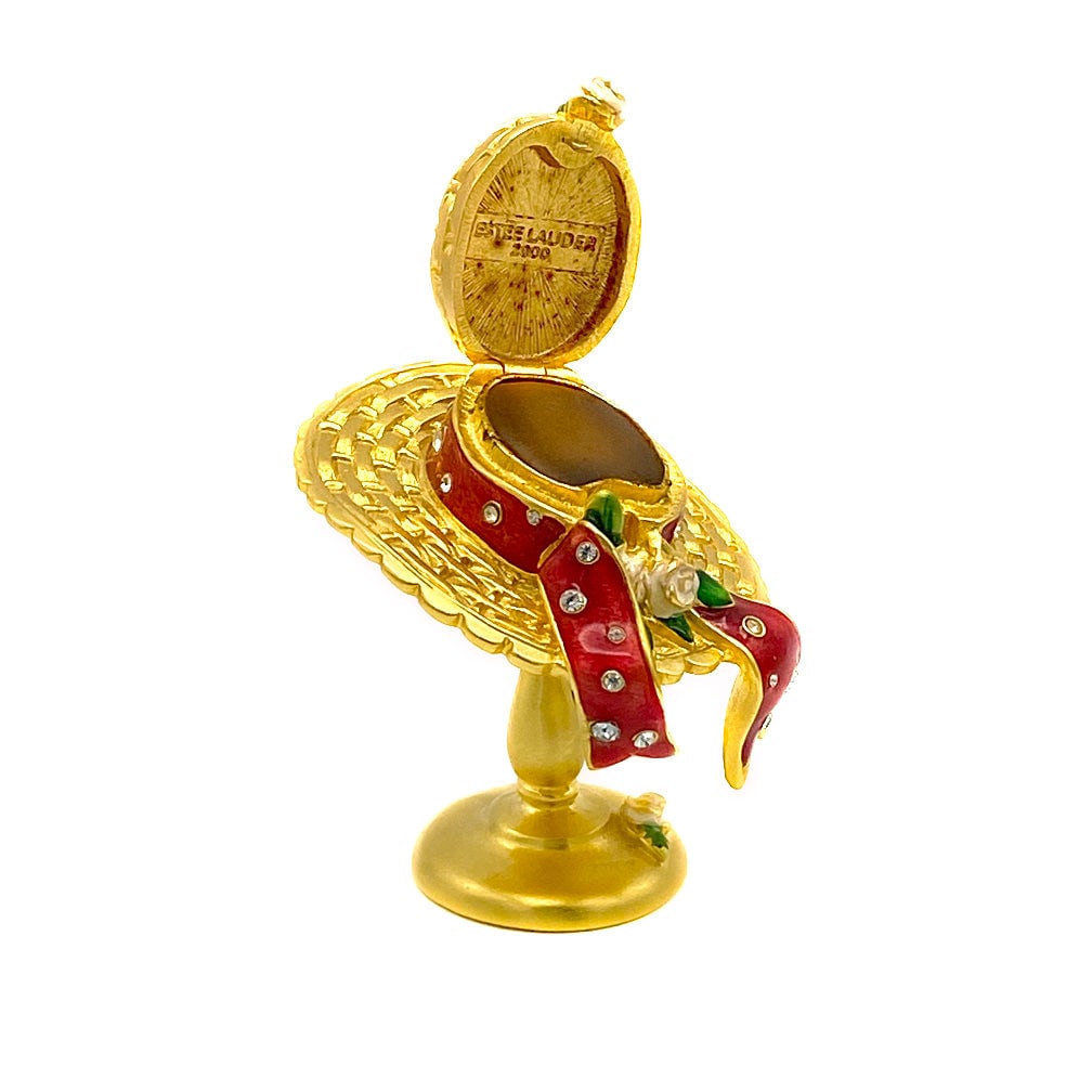 Estee Lauder Sun Bonnet Hat Solid Perfume Box - 2