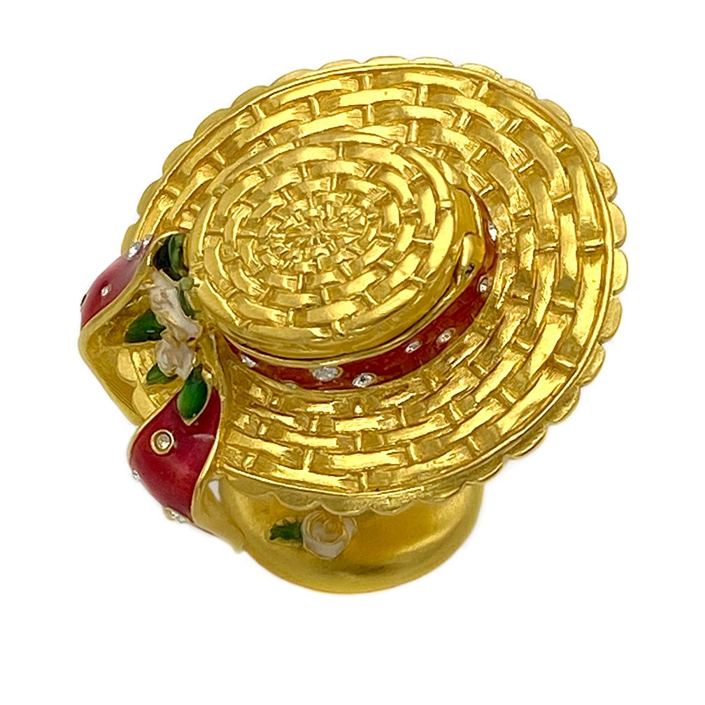 Estee Lauder Sun Bonnet Hat Solid Perfume Box - 3