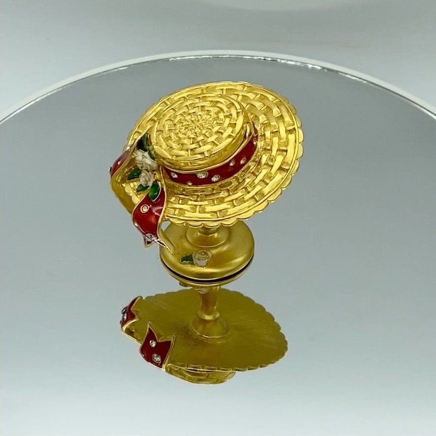 Estee Lauder Sun Bonnet Hat Solid Perfume Box - 4