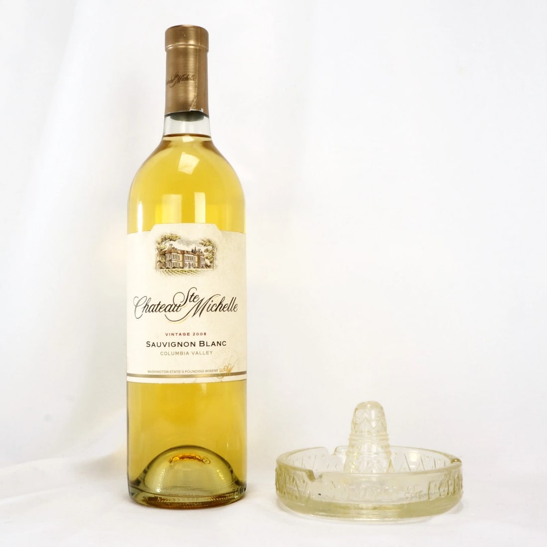 Vintage Glass Sombrero Ashtray - 2