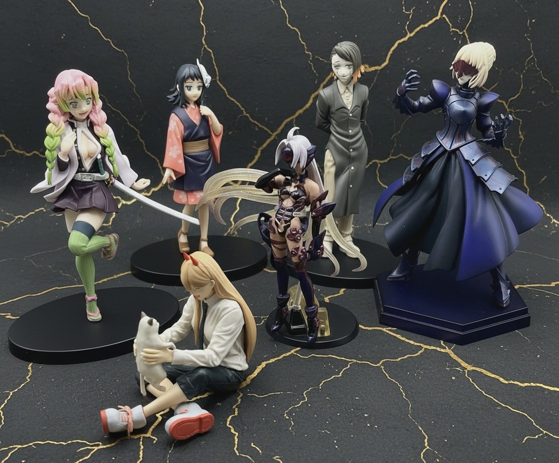 Assorted Japanese Anime Manga Character Figure Collection Demon Slayer Lot: Title:Assorted Japanese Anime Manga Character Figure Collection Demon Slayer Lot Description:This collection features a variety of anime and manga collectible figurines including titles from Demon
