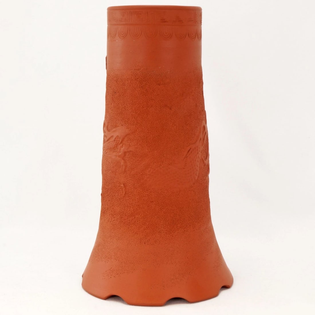 Japanese Tokoname Redware Vase 1930's - 6