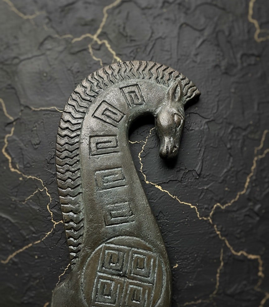 Mid-Century Modern Grecian Stallion Figurine Statue - 5