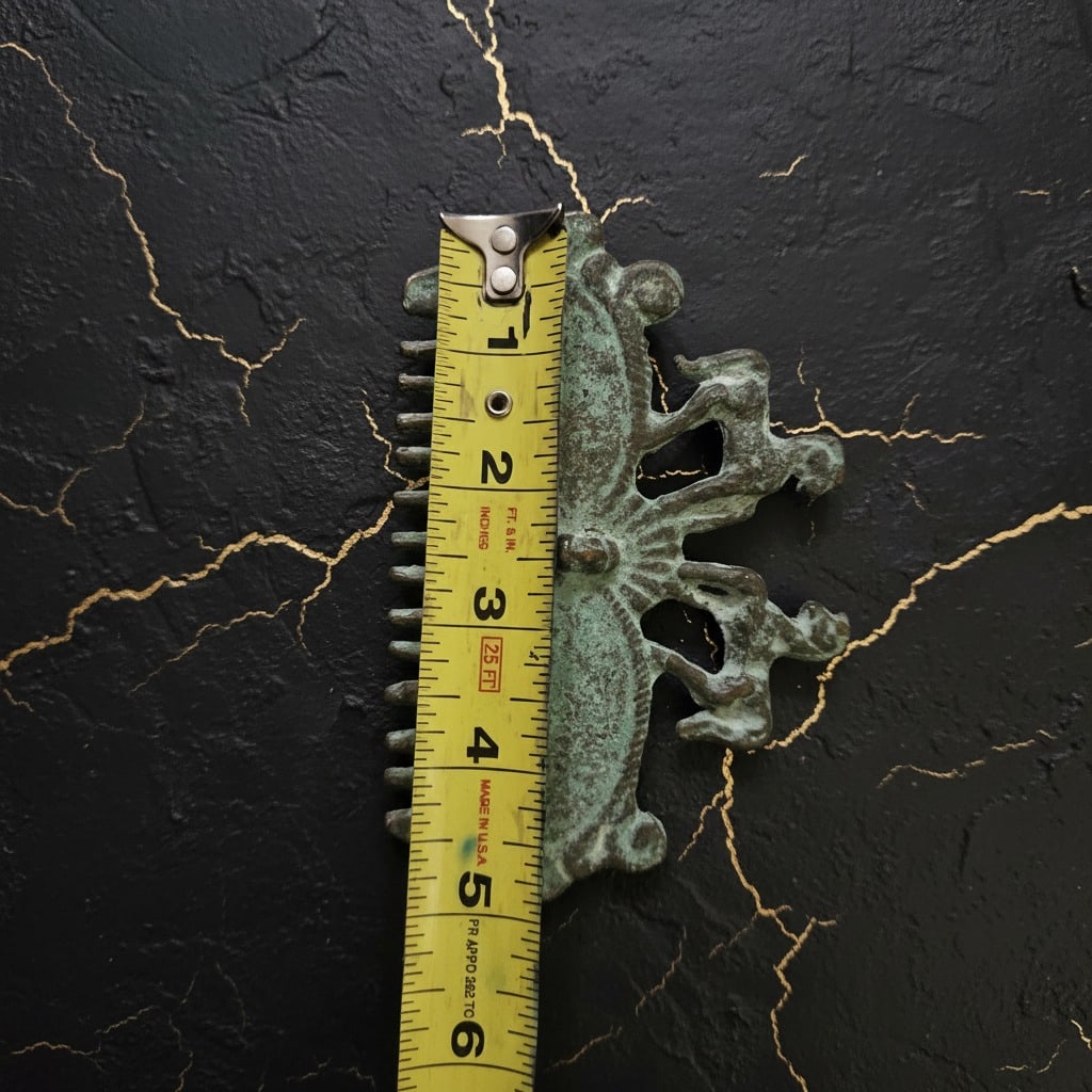 Antique Brass Tone Grecian Equine Motif Decorative Hair Accessory - 5