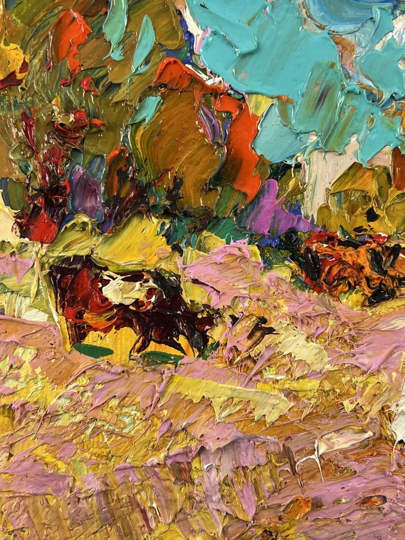 Oil painting Middle of the Day in the Pasture Oleksiy Ivanyuk - 4