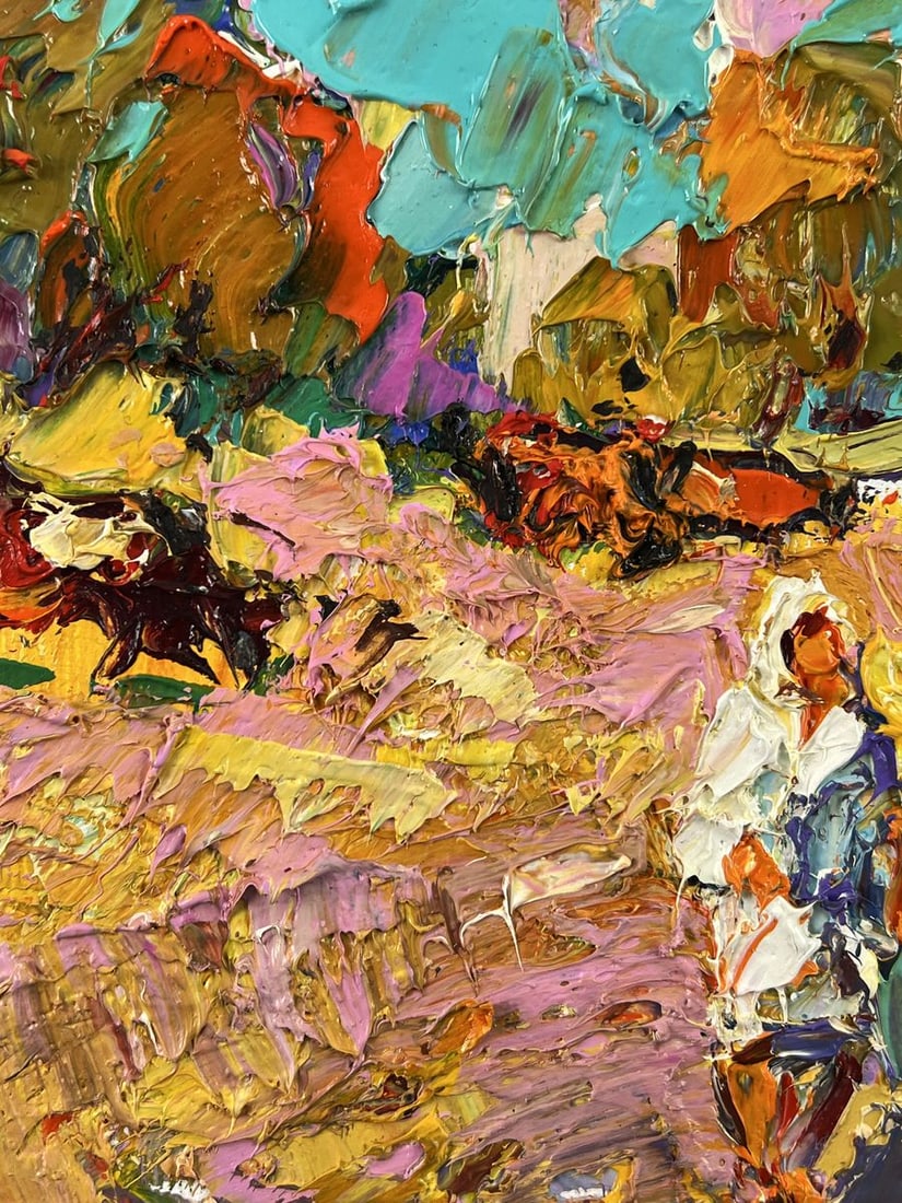 Oil painting Middle of the Day in the Pasture Oleksiy Ivanyuk - 7