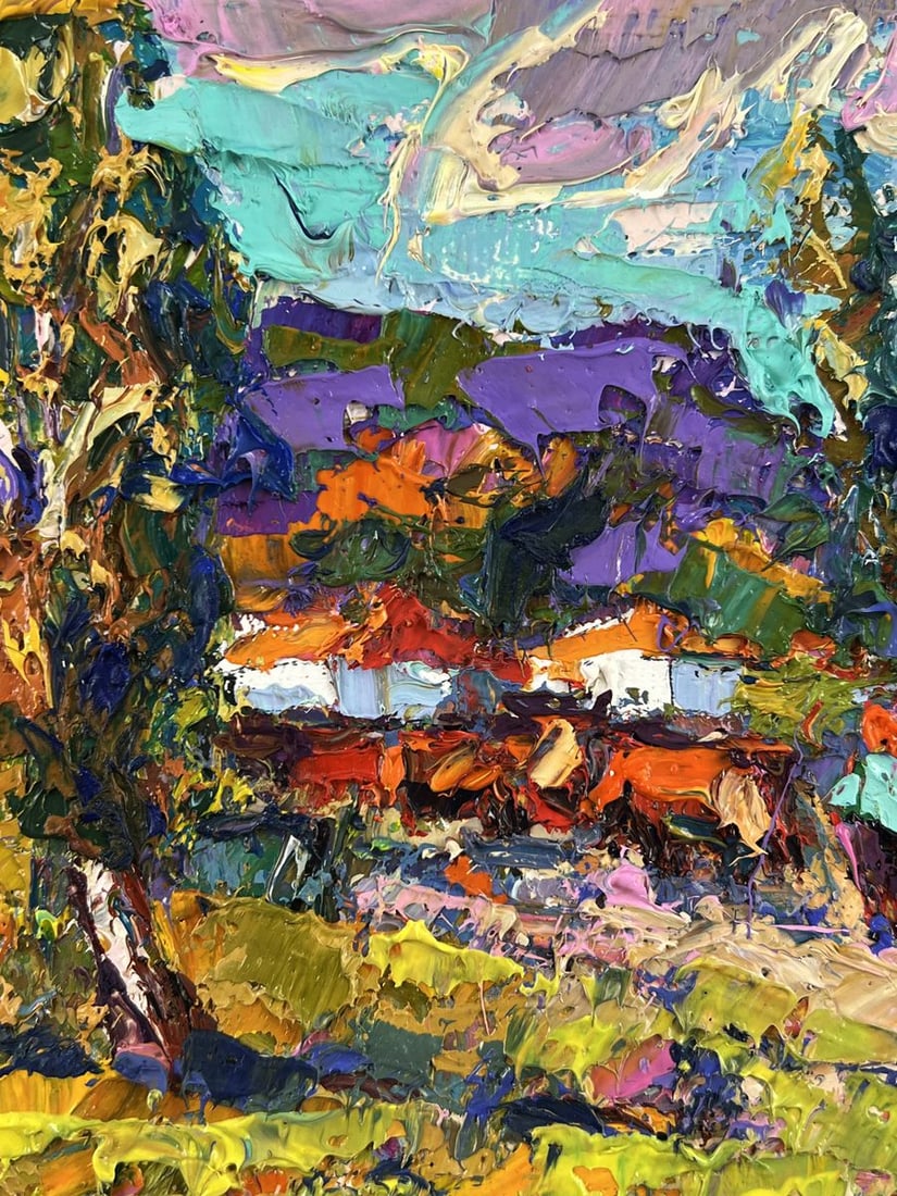 Oil painting Evening in the Village Oleksiy Ivanyuk - 4