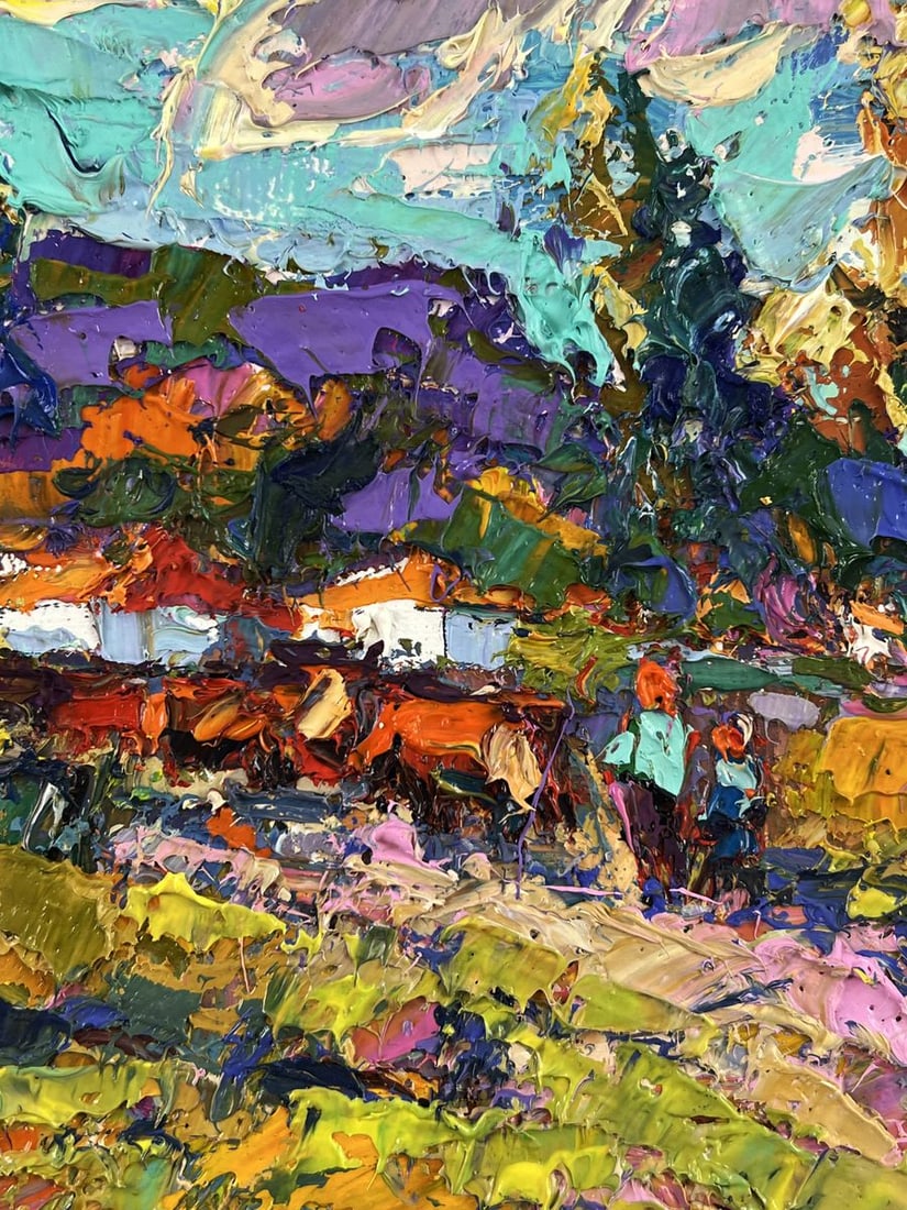 Oil painting Evening in the Village Oleksiy Ivanyuk - 7