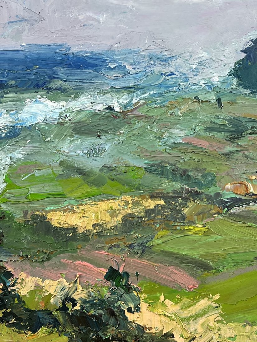 Oil painting Day in Nature in August Boris Serdyuk - 4