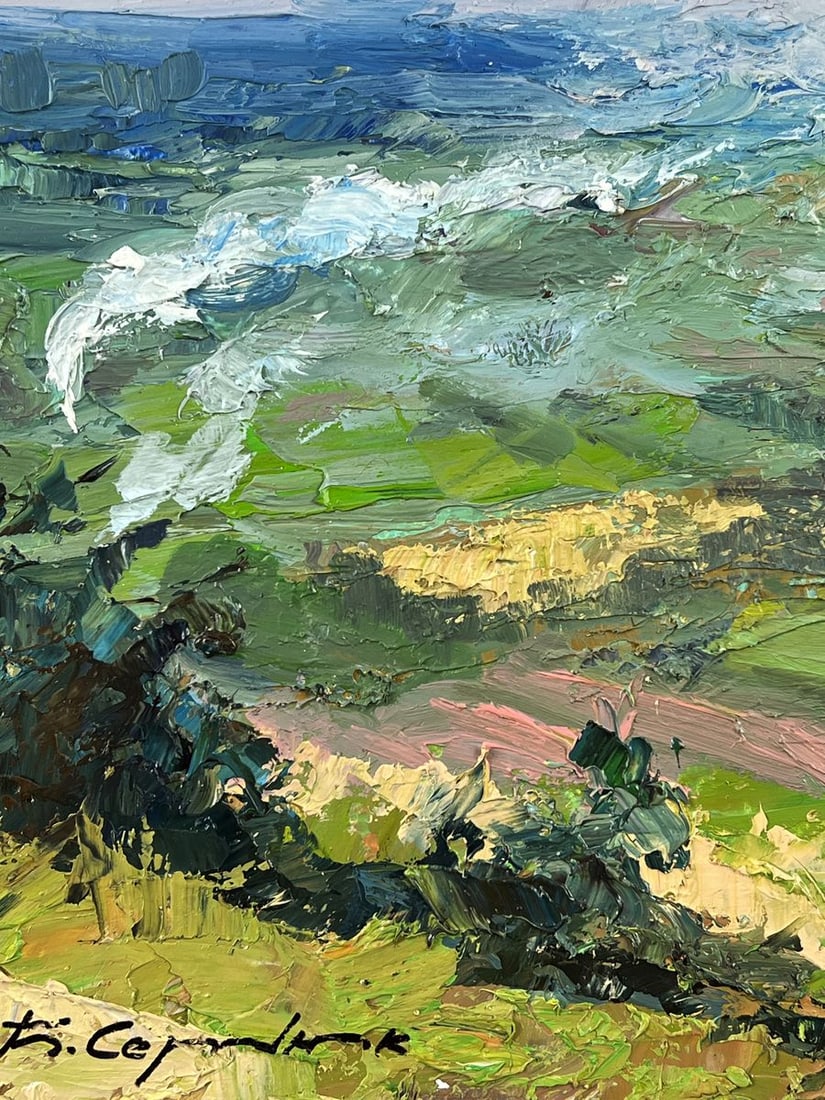 Oil painting Day in Nature in August Boris Serdyuk - 5