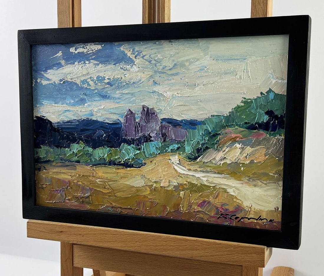 Oil painting Field Path Under the Sky Boris Serdyuk - 2