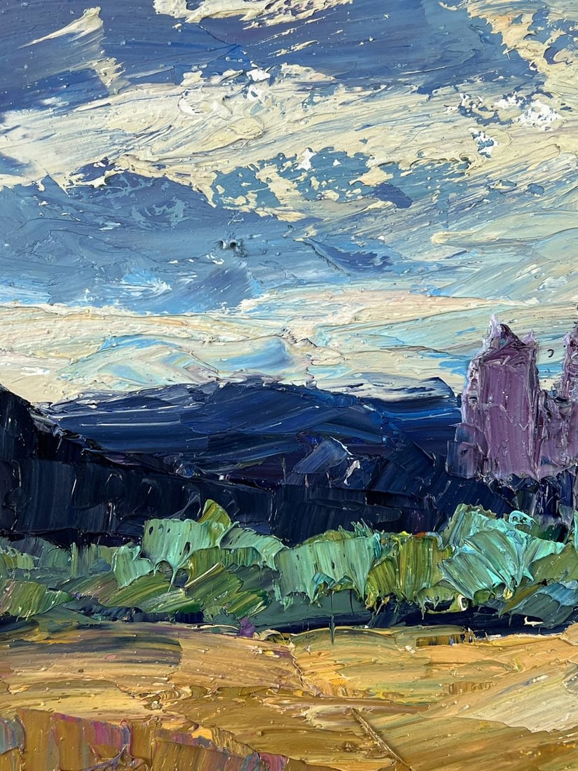 Oil painting Field Path Under the Sky Boris Serdyuk - 4