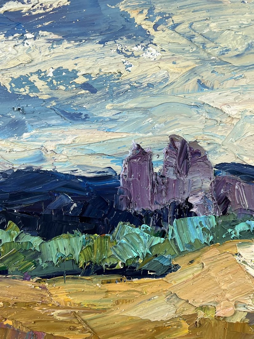 Oil painting Field Path Under the Sky Boris Serdyuk - 6