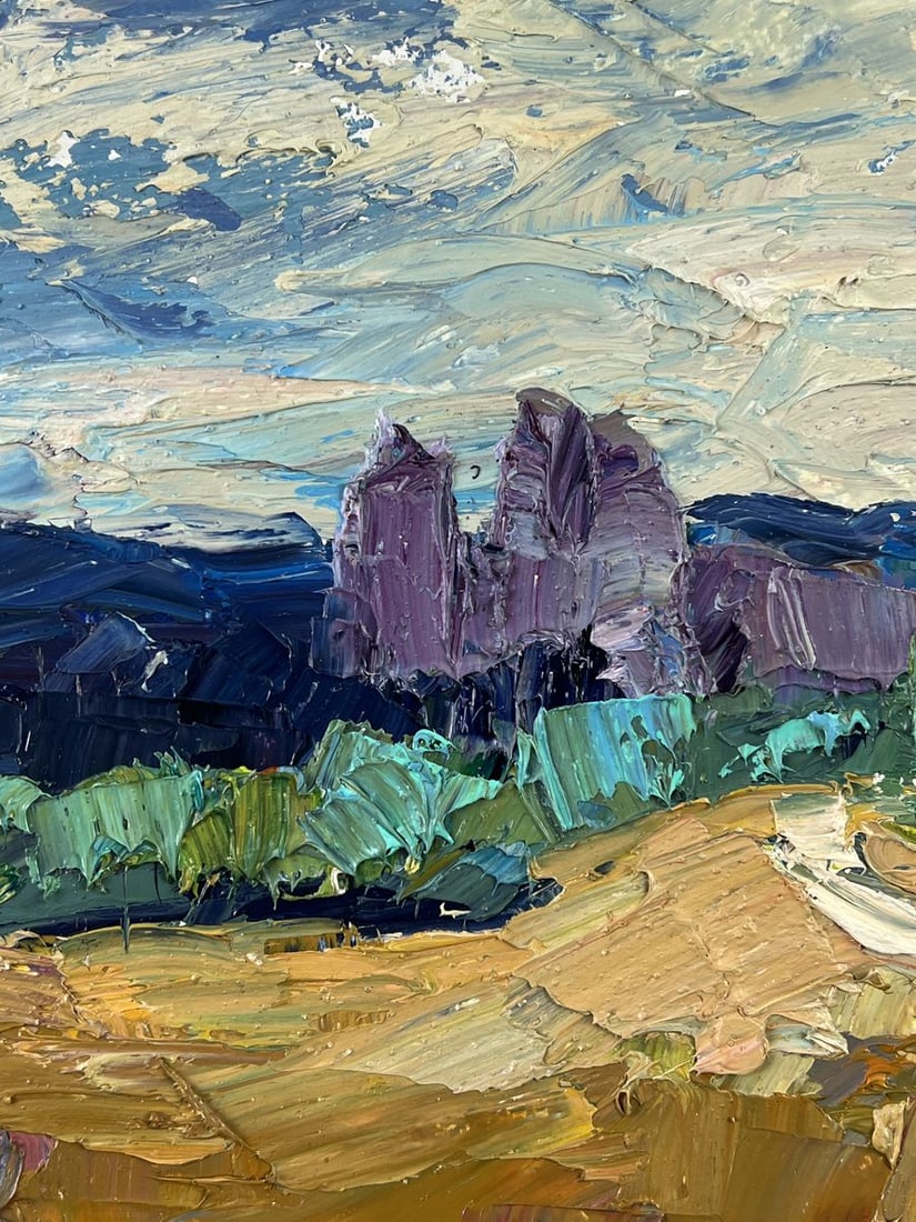 Oil painting Field Path Under the Sky Boris Serdyuk - 7