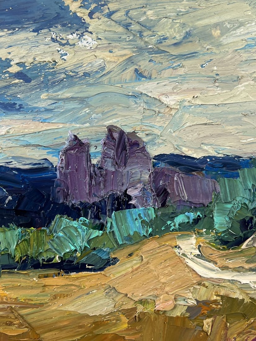 Oil painting Field Path Under the Sky Boris Serdyuk - 8