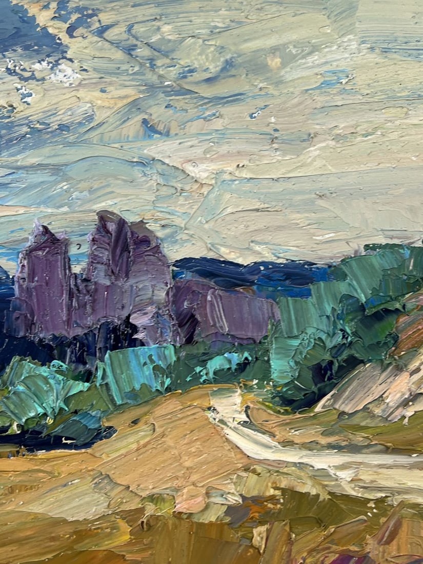 Oil painting Field Path Under the Sky Boris Serdyuk - 9