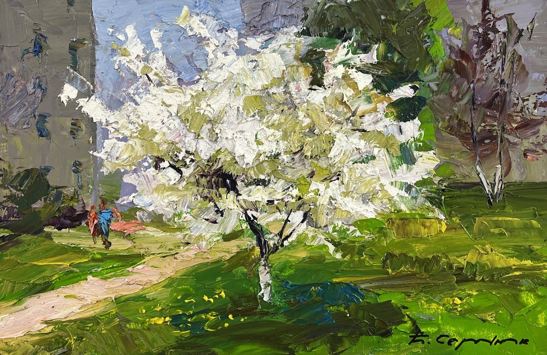 Oil painting Path Among the Houses Boris Serdyuk - 3