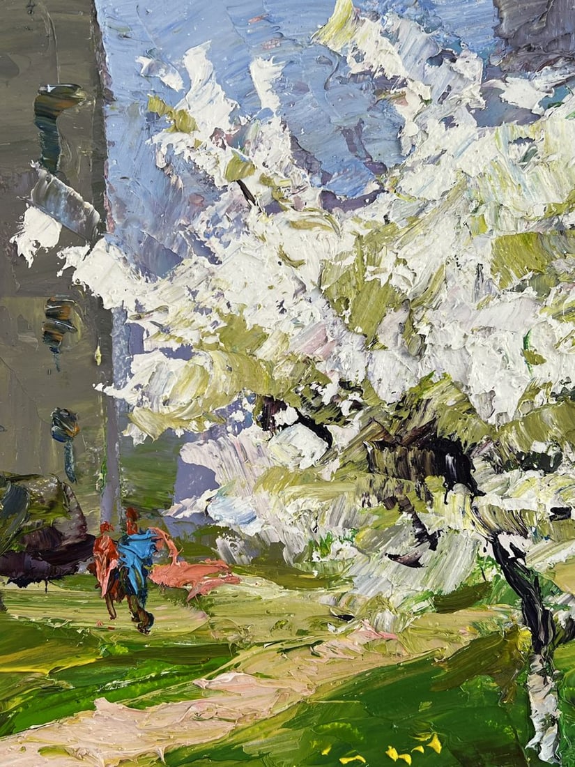 Oil painting Path Among the Houses Boris Serdyuk - 4