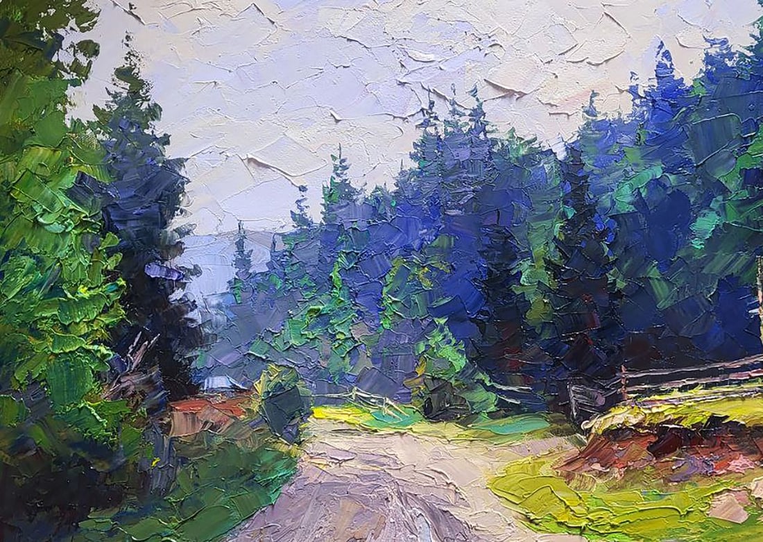 Oil painting Mountains After the Rain Boris Serdyuk - 4