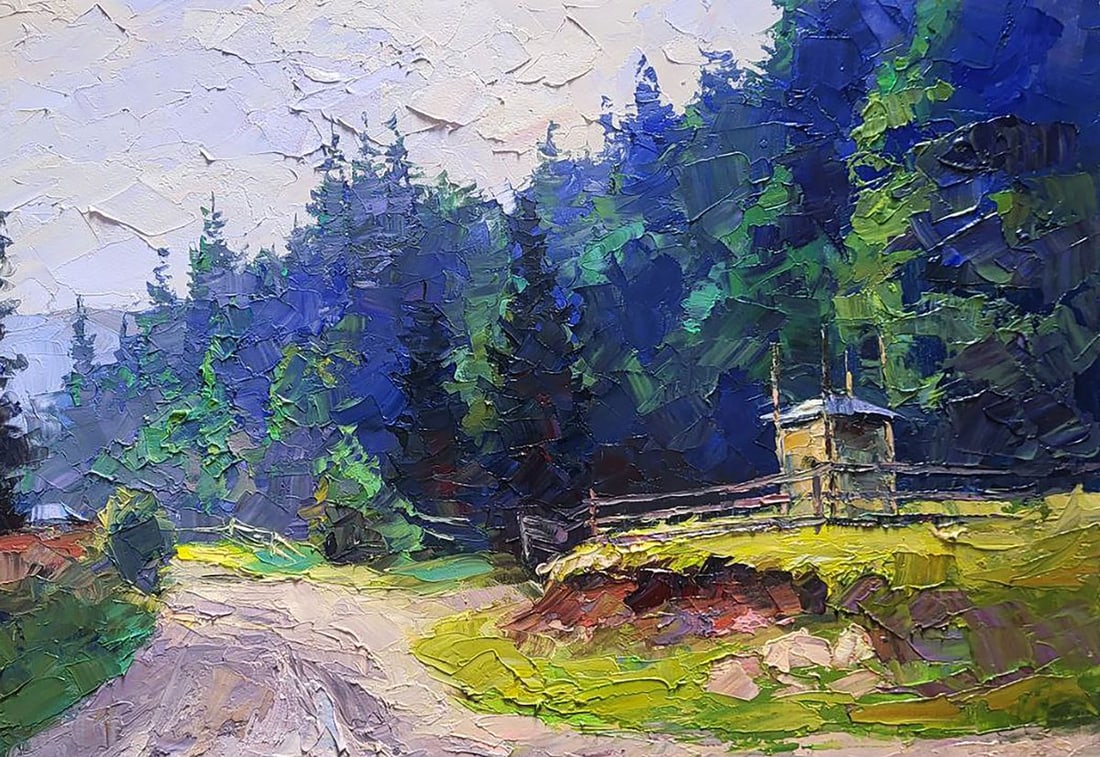 Oil painting Mountains After the Rain Boris Serdyuk - 5