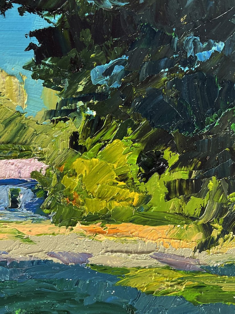 Oil painting Edge of the Village Boris Serdyuk - 9
