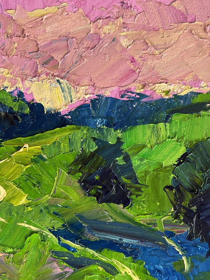 Oil painting A walk through the evening meadows Boris Serdyuk - 9