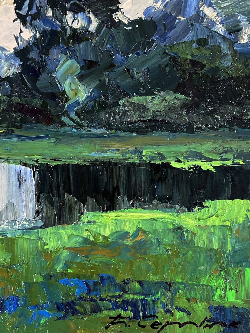 Oil painting In the meadows before the rain Boris Serdyuk - 10
