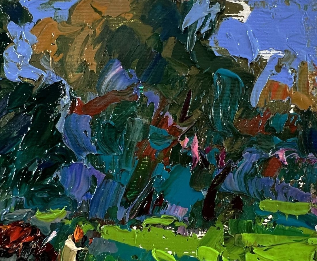 Oil painting Near the summer forest Oleksiy Ivanyuk - 4