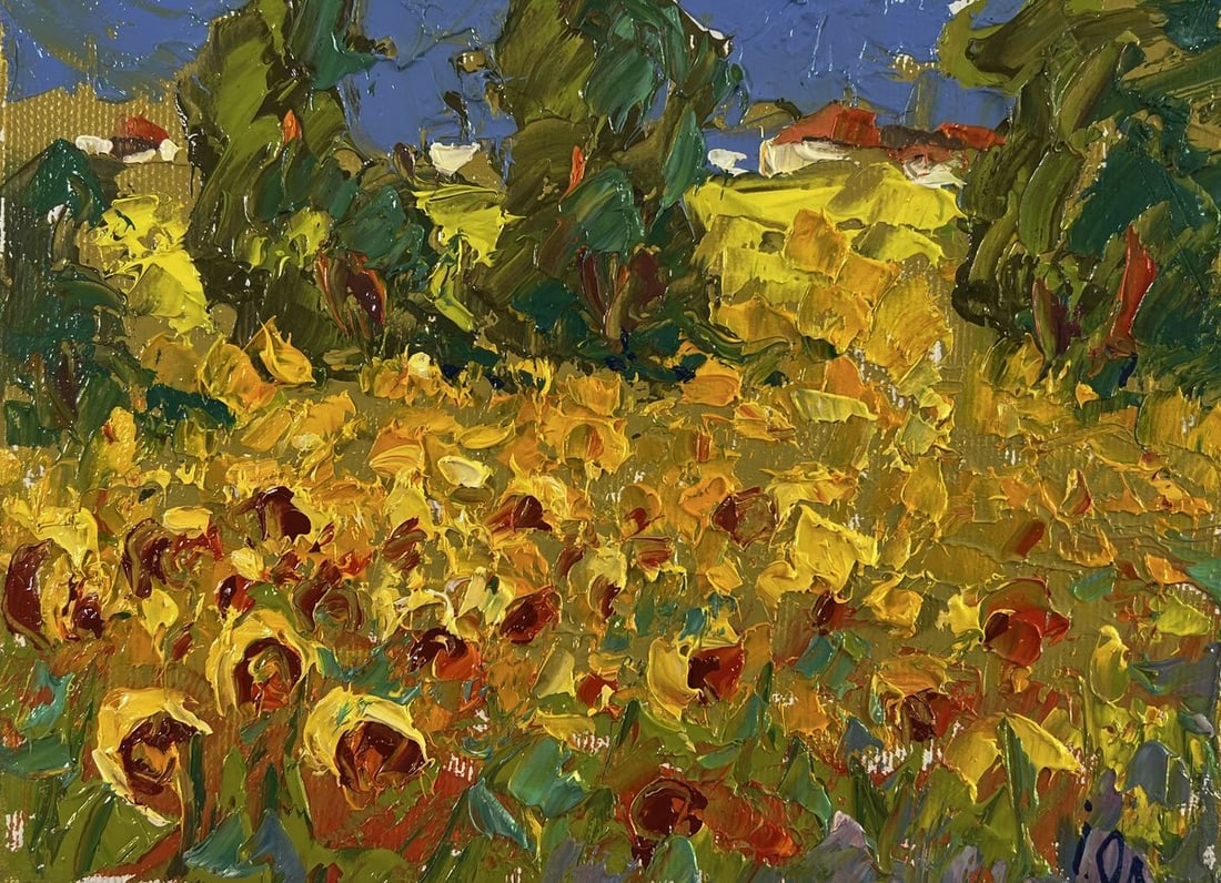 Oil painting Flowers of the Sun Oleksiy Ivanyuk - 3