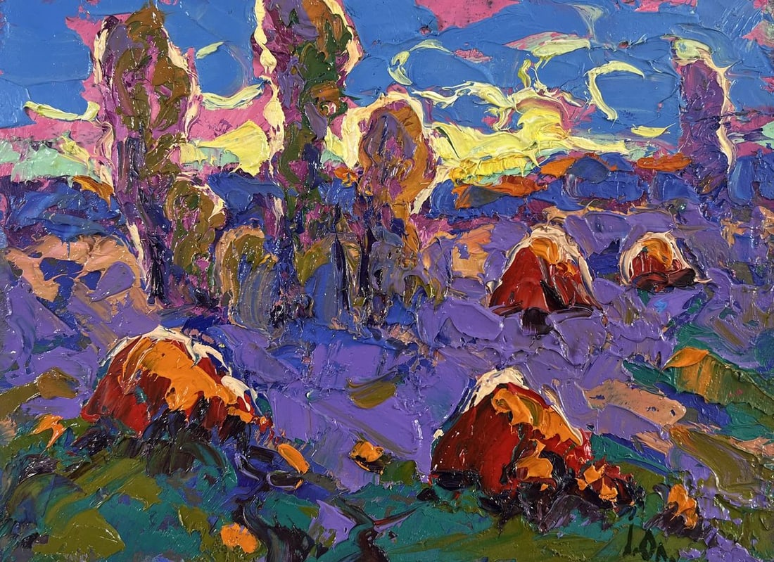 Oil painting In the blue distance of dreams Alex Kalenyuk - 3
