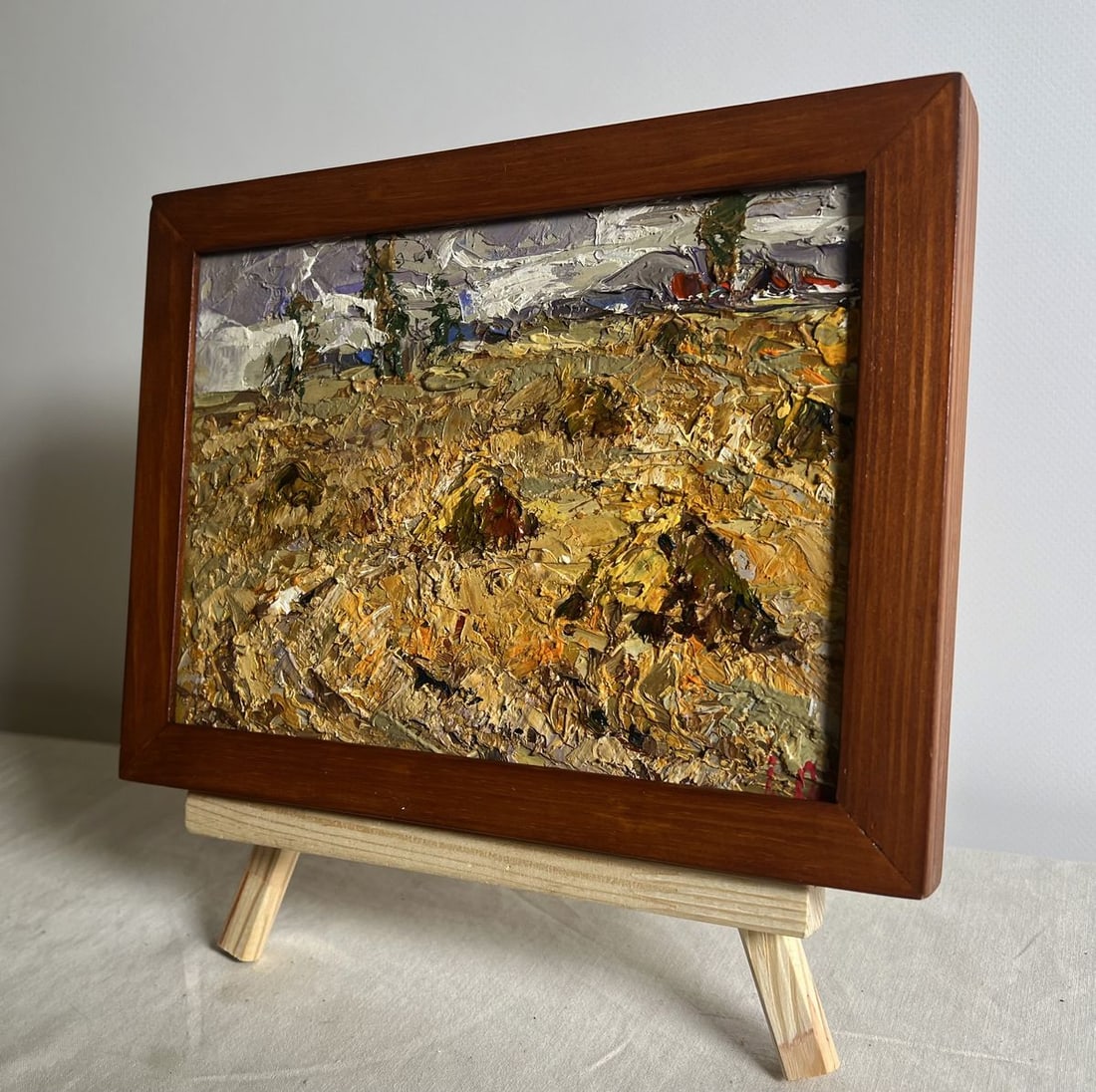 Oil painting After working in the field Alex Kalenyuk - 2