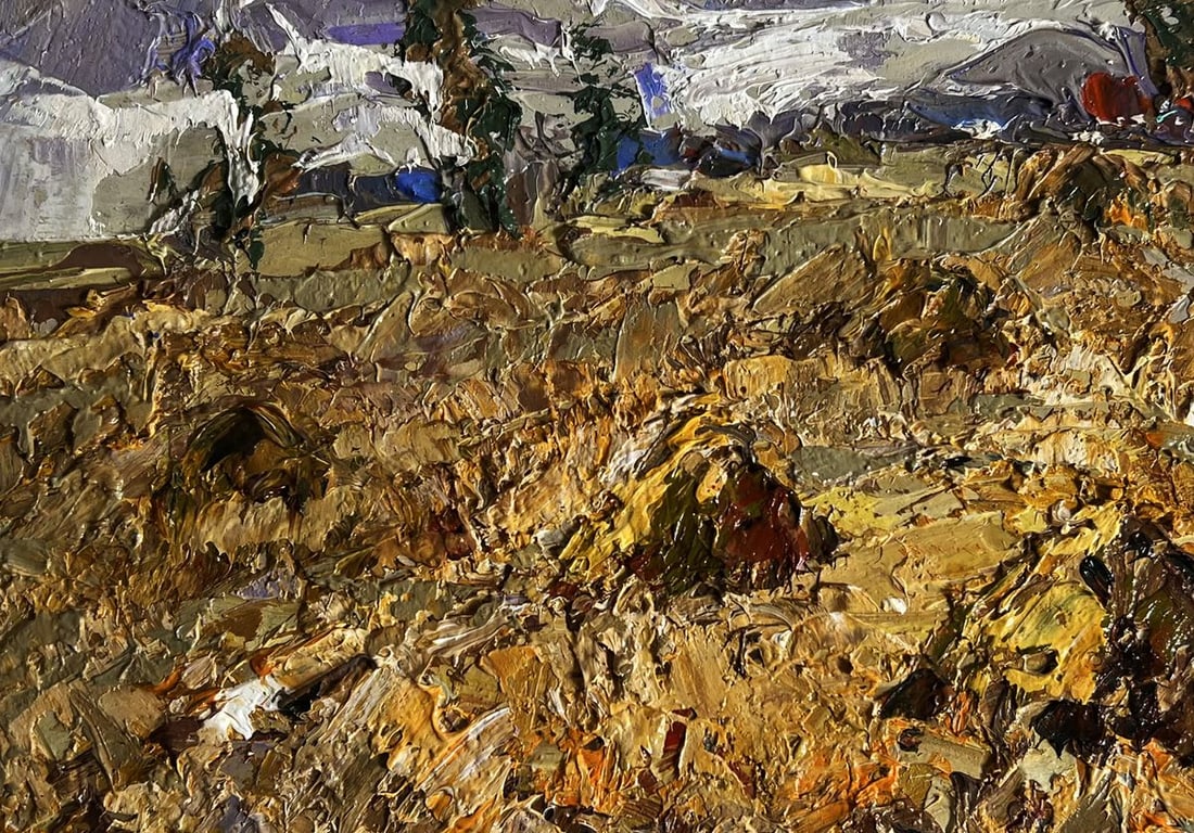 Oil painting After working in the field Alex Kalenyuk - 7