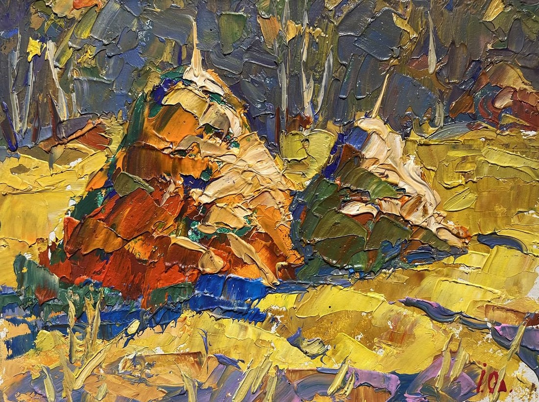 Oil painting In a sunny field Alex Kalenyuk - 3