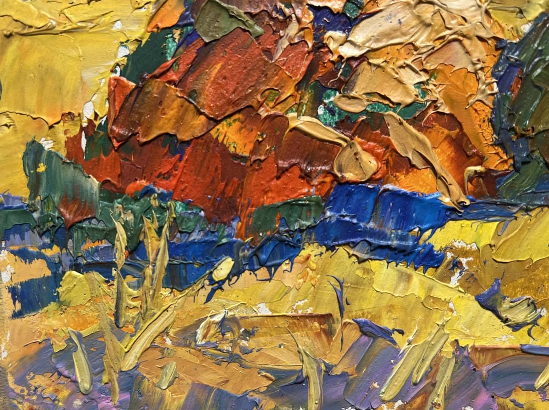 Oil painting In a sunny field Alex Kalenyuk - 5