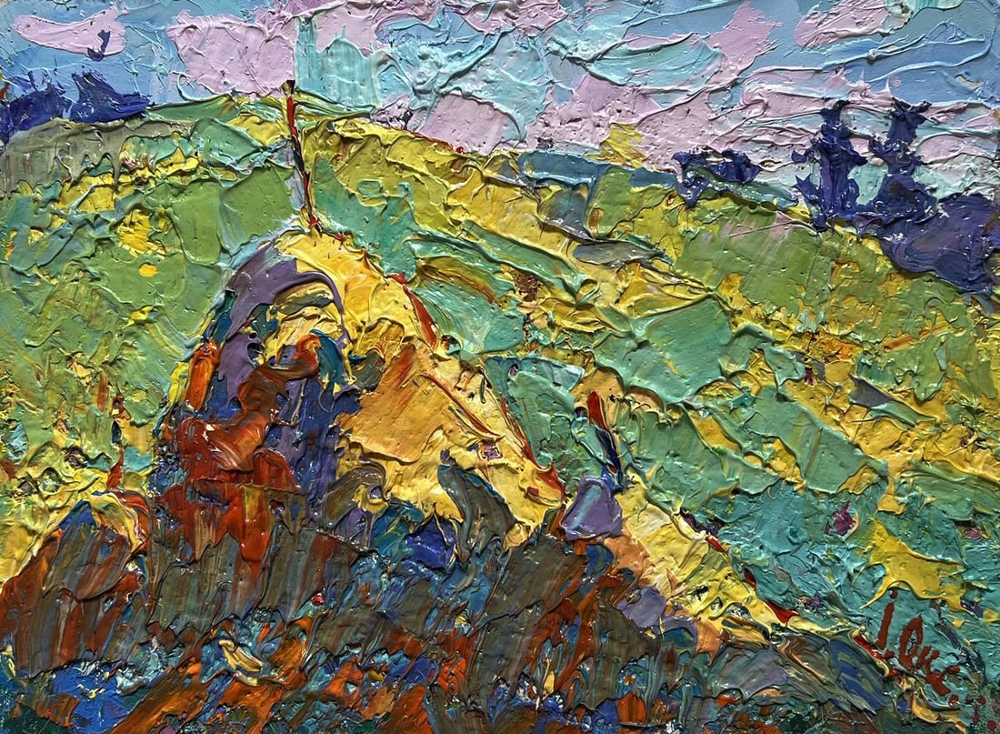 Oil painting Flowering meadows Oksana Kalenyuk - 3
