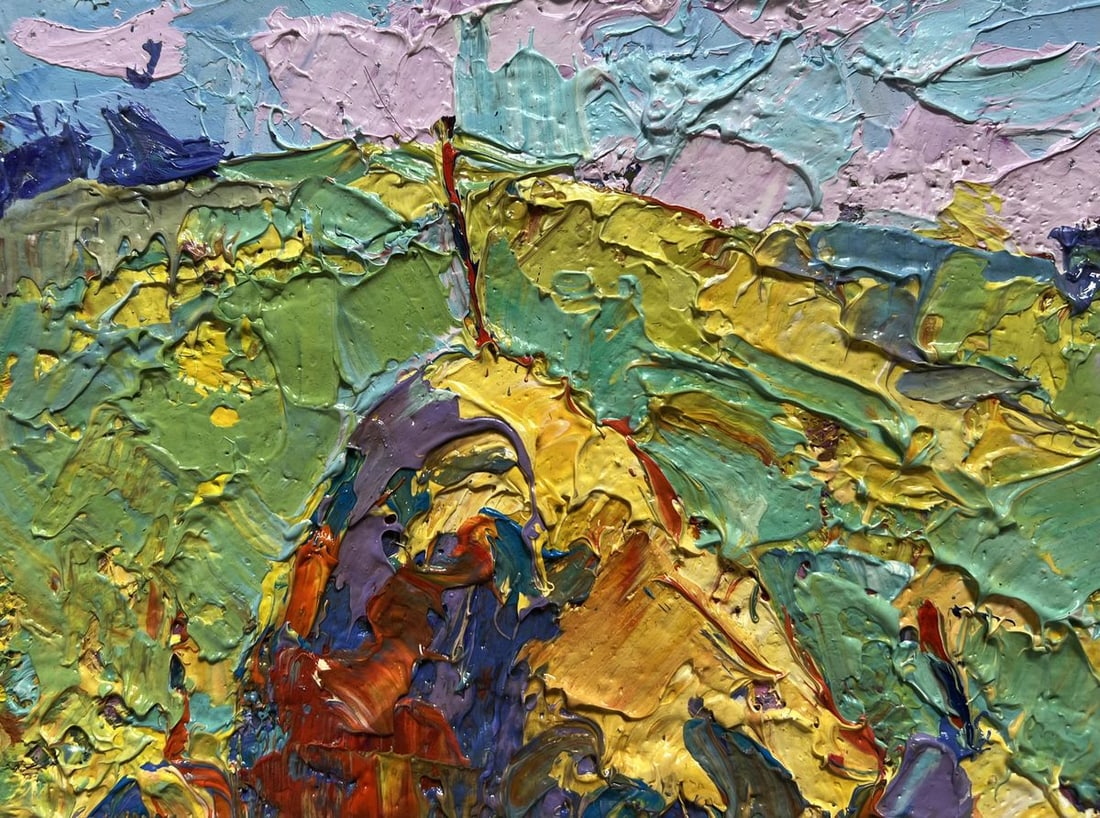 Oil painting Flowering meadows Oksana Kalenyuk - 4