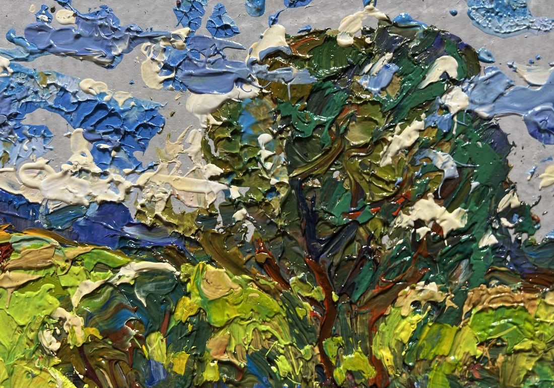 Oil painting Summer smell of grass Alex Kalenyuk - 6