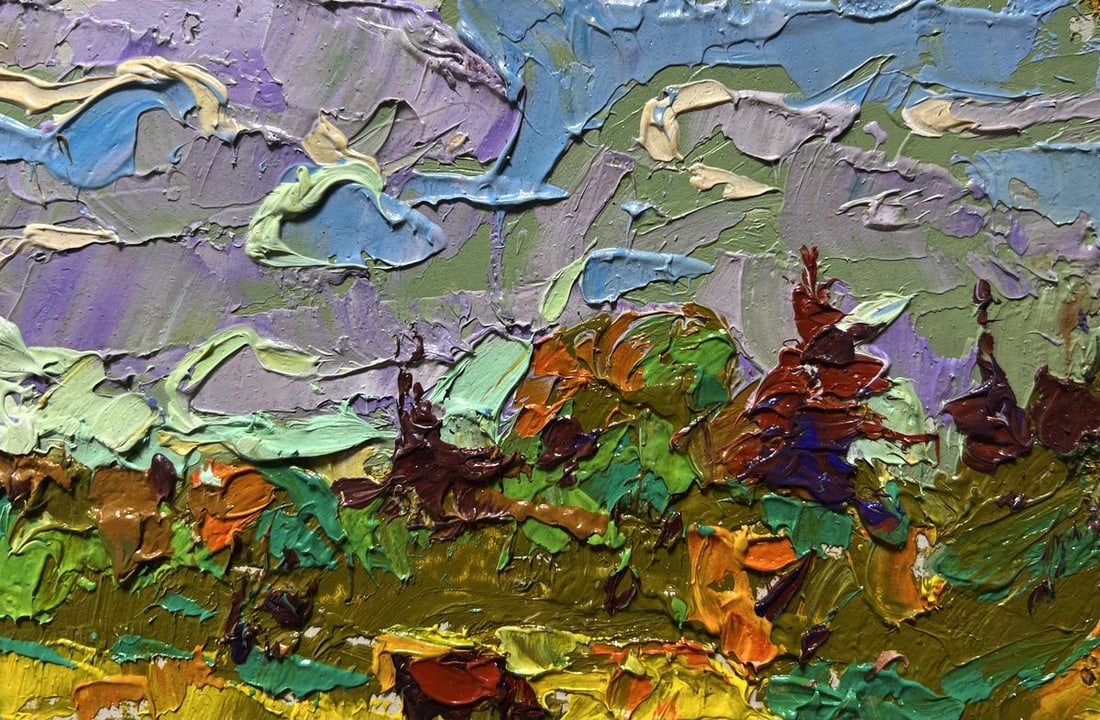 Oil painting Field and forests Alex Kalenyuk - 6
