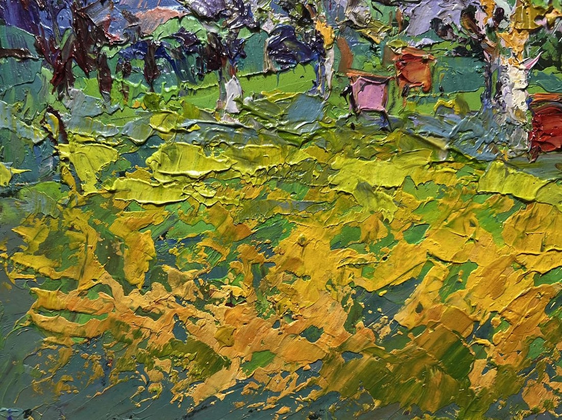 Oil painting Spring apiary Oksana Kalenyuk - 5