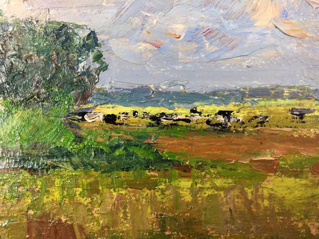 Oil painting After the rain on the field Sevast'yanov Viktor Grigor'yevich - 5